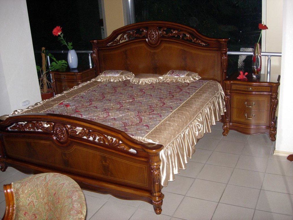 спальня Жозефина орех ЛВС с твердым изголовьем