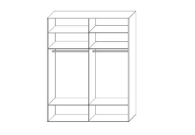 планировка шкафа milan