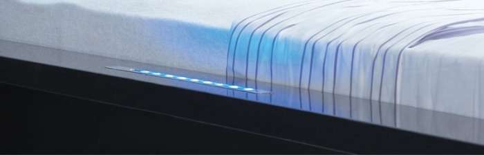 подсветка на царгах кровати Авангард