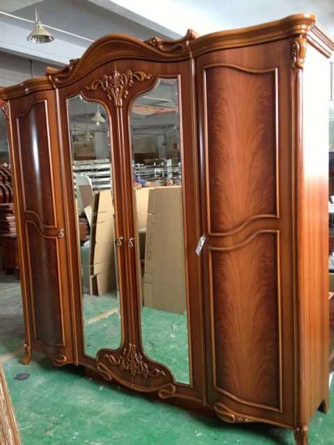 шкаф с зеркалами для спальни 1205 орех