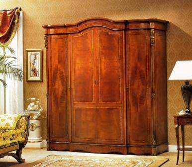 шкаф четырехдверный орех