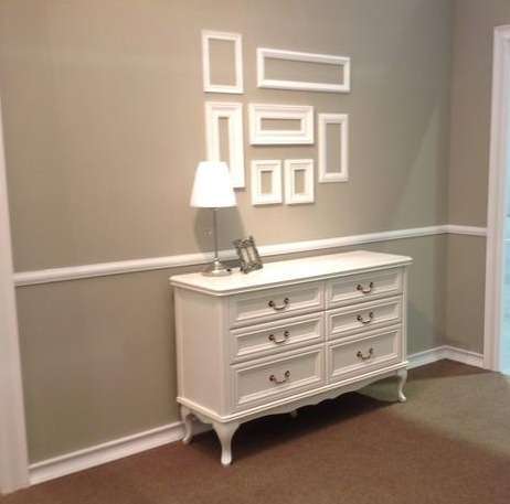 комод широкий белый