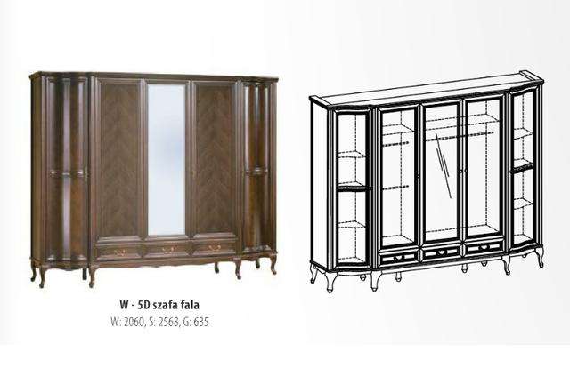 шкафы пятидверные