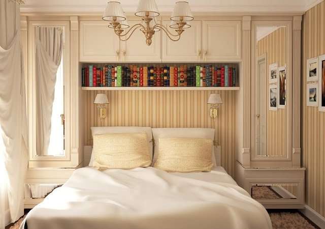 светлые тона в интерьере спален