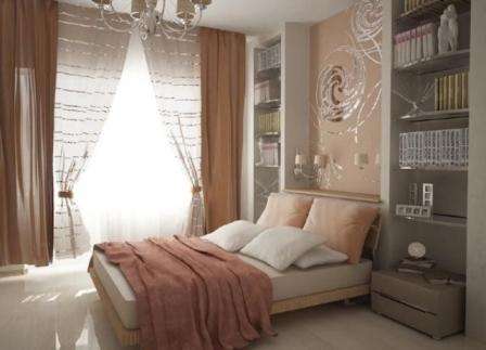 дизайн спальни маленьких размеров фото