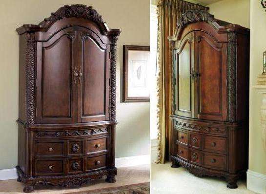 Шкаф 2-х дверный привлекает плавными линиями и изящными формами