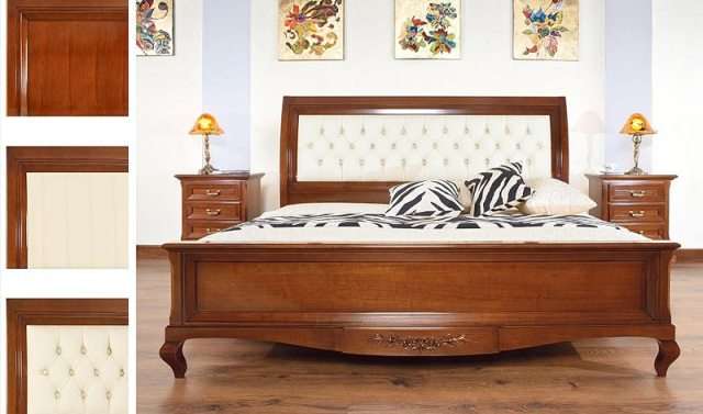 кровать с мягким изголовьем