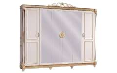 Шкаф шестидверный Джанни станет удобным местом для хранения всех вещей, постельного белья и полотенец