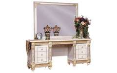 Стол туалетный Джанни состоит из шести выдвижных ящиков, в которых вы сможете хранить мелкие принадлежности