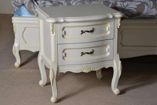 тумба прикроватная белая в спальню Анабель