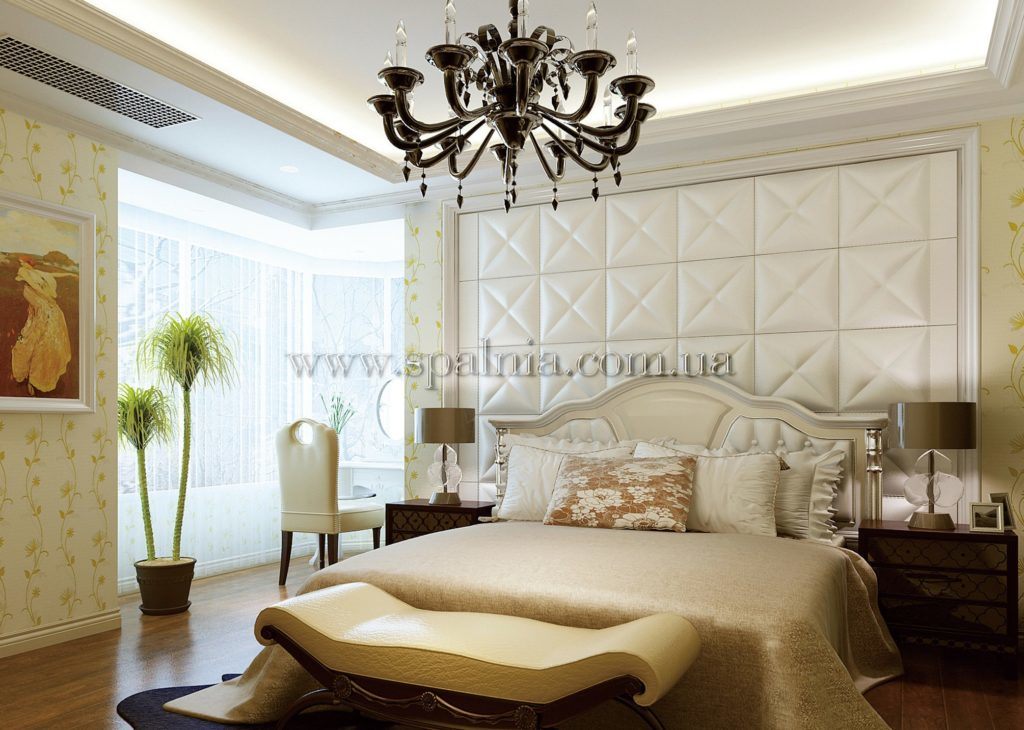 Купить мягкие панели для стен в спальню. Изготовление в Киеве