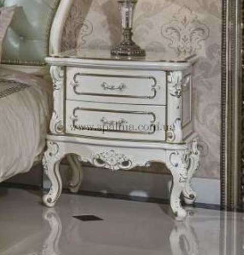 Прямая тумба в стиле барокко с золотом Ирма.