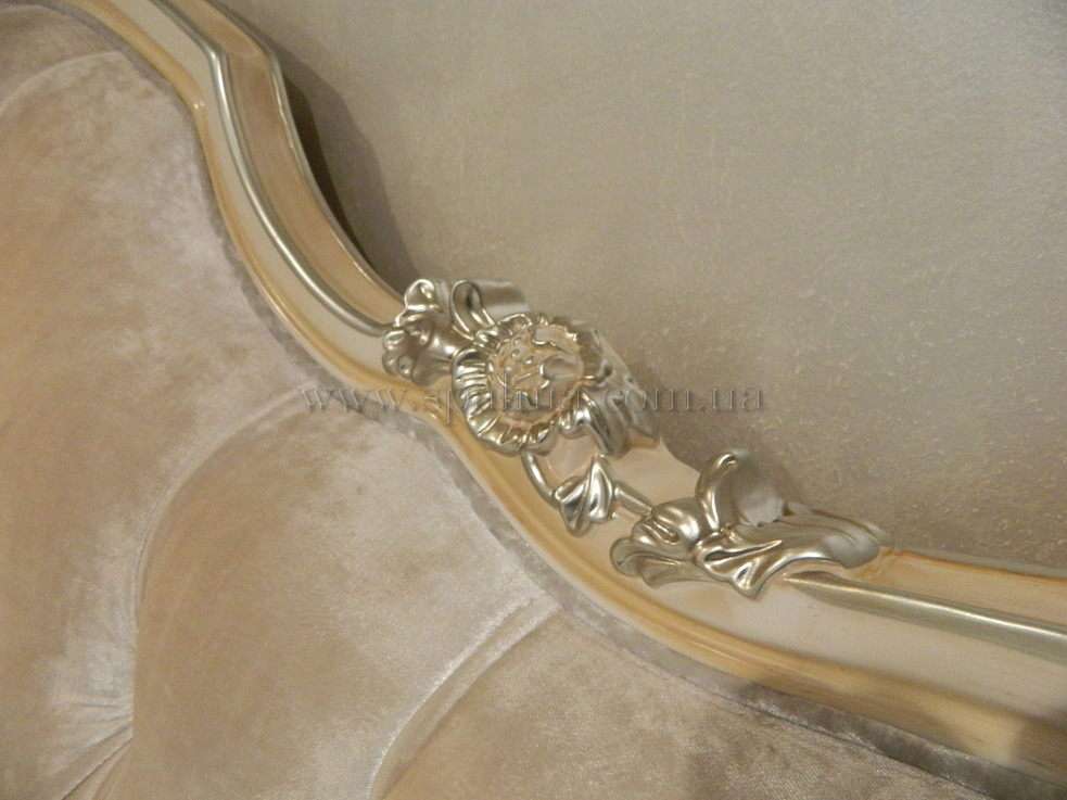 резной декор в серебре для кровати Грация, Энигма