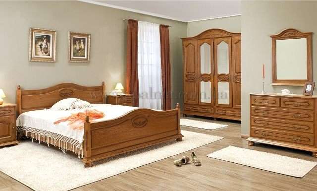 Деревянная мебель для спальни Валентина Люкс, Симекс
