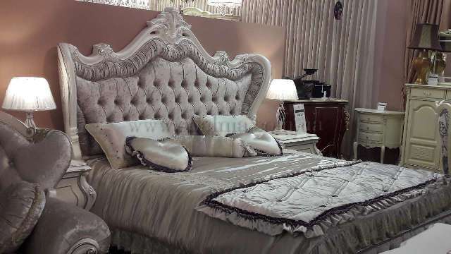 Дорогая двухспальная кровать Версаль, Энигма с королевским изголовьем