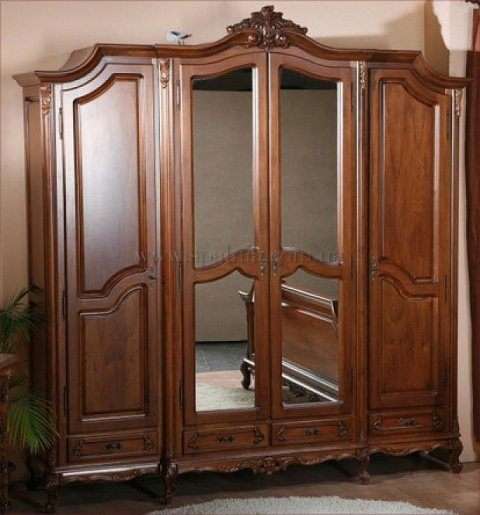 Четырехдверный шкаф для спальни Роял, Симекс