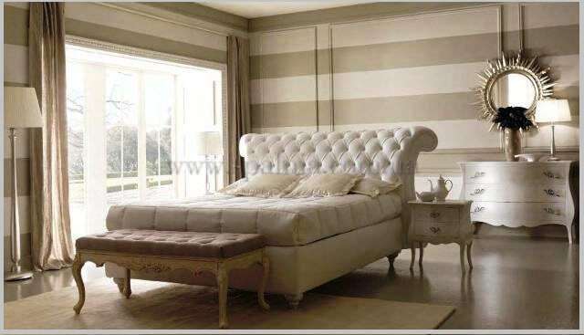 Фото: изысканная мягкая кровать в стиле Ар-Деко 