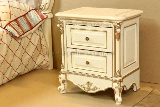 Белая квадратная прикроватная тумба для спальни Провен, Китай