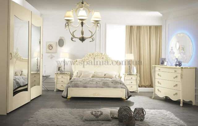 Спальный гарнитур Viola Luxor - итальянский гарнитур мебели в Украине