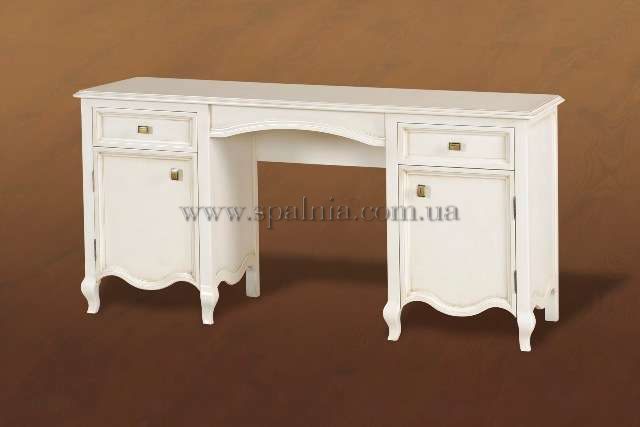 Белый туалетный румынский столик для спальни Ирис, Румыния