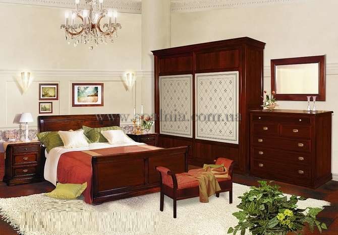 Спальня из дерева Борги в классическом стиле, орех Borghi Mobex в Киеве