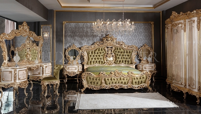 Ореховый спальный гарнитур Барселона