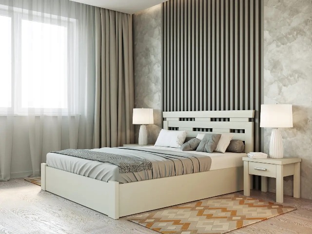 Деревянная кровать Зевс