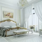 Світла спальня у стилі класика Грація