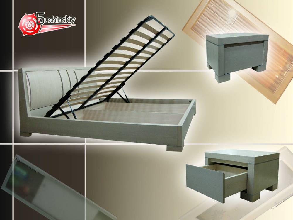 Спальня Амина 38 Night беленый дуб Спальня Амина 38 Night беленый дуб