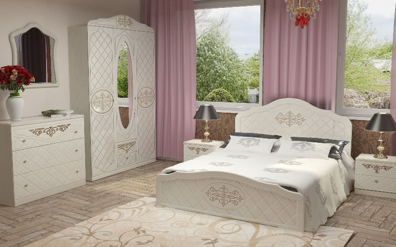 Спальня Лючия белая Спальня Лючия белая