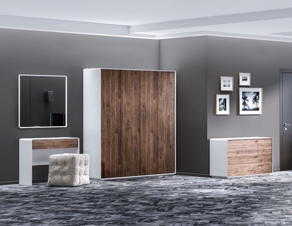 Спальня Астрид (Astrid) белая/серый Спальня Астрид (Astrid) белая/серый