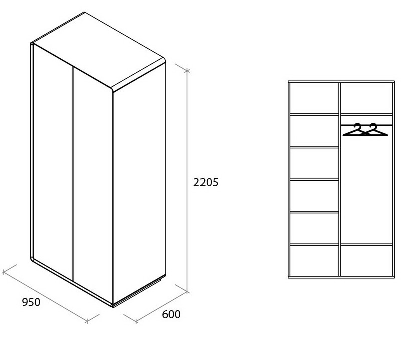 Спальня Астрид (Astrid) белая/серый Спальня Астрид (Astrid) белая/серый