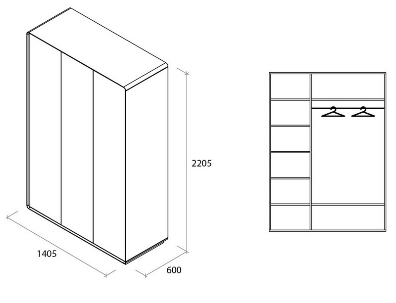 Спальня Астрид (Astrid) белая/серый Спальня Астрид (Astrid) белая/серый