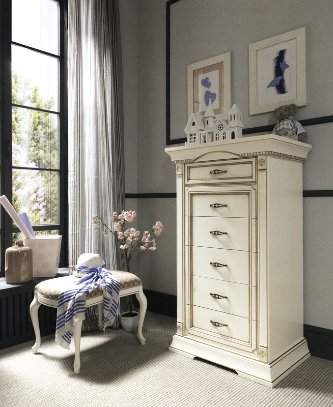 Итальянская спальня NOTTE - 1 PRAMA Белая спальня NOTTE - 1 PRAMA