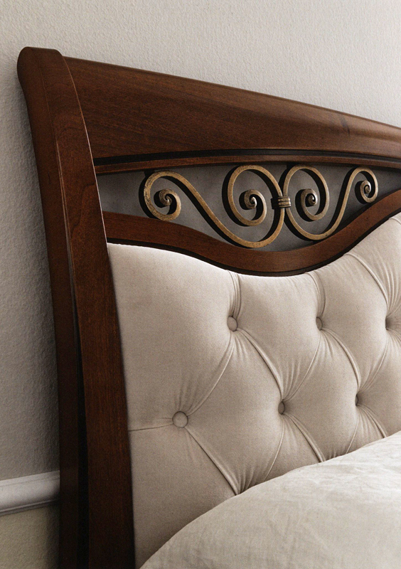 Итальянская спальня NOTTE - 3 PRAMA Кровать NOTTE - 3 PRAMA