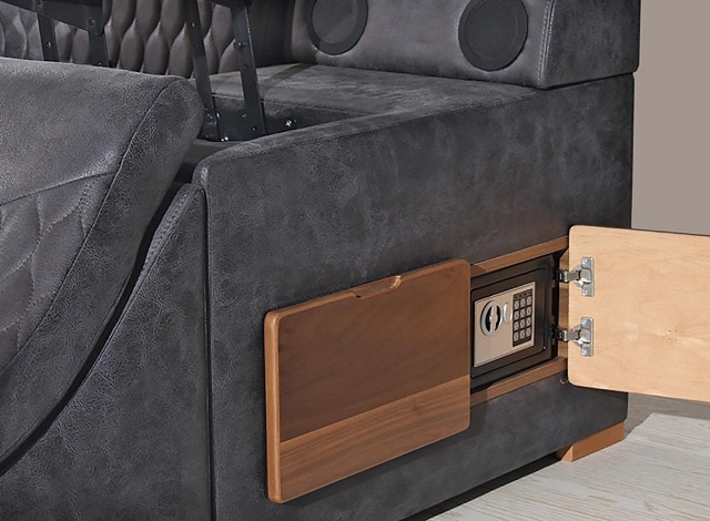 Черная многофункциональная кровать Бентли Черная многофункциональная кровать Бентли