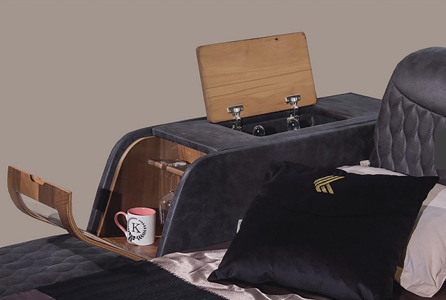 Черная многофункциональная кровать Бентли Черная многофункциональная кровать Бентли