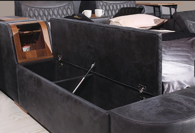 Черная многофункциональная кровать Бентли Черная многофункциональная кровать Бентли