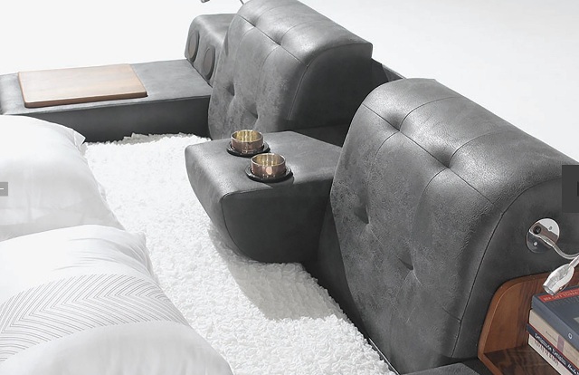 Черная умная кровать Бугатти в эко-коже, Турция Черная умная кровать Бугатти в эко-коже, Турция