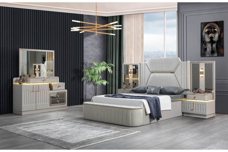 Белый спальный гарнитур Атлас, Турция Белый спальный гарнитур Атлас, Турция