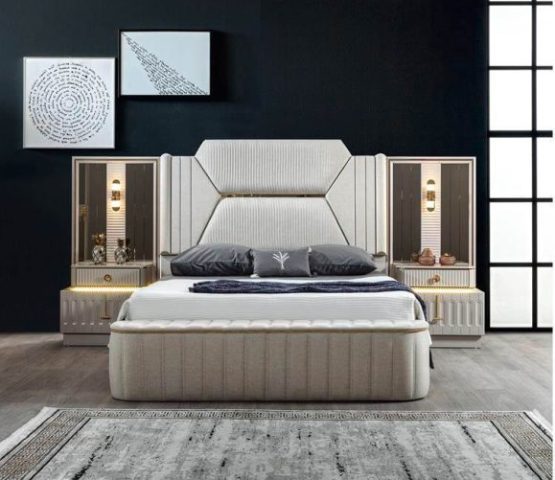 Белый спальный гарнитур Атлас, Турция Белый спальный гарнитур Атлас, Турция