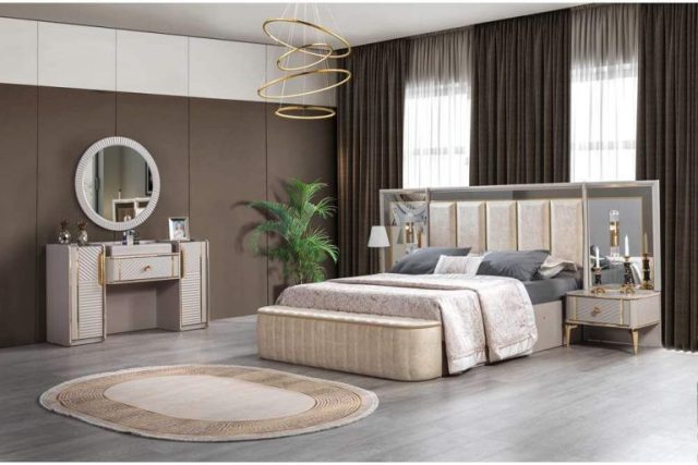 Бежевая спальня с золотом Миранда, Турция