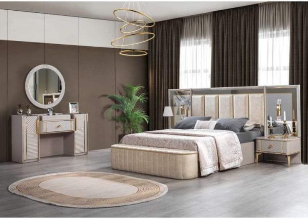 Бежевая спальня с золотом Миранда, Турция
