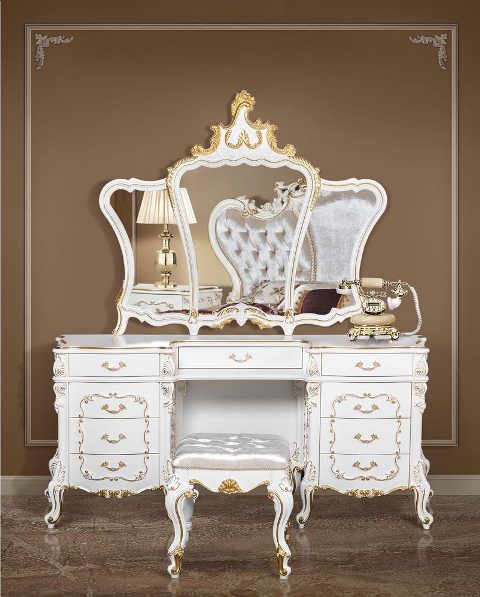 Классическая белая спальня с золотом Людовик Классическая белая спальня с золотом Людовик