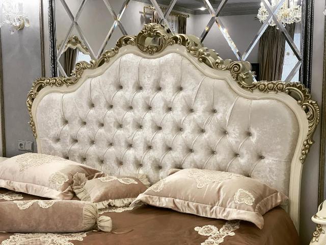 Белая мебель для спальни Романтика, барокко
