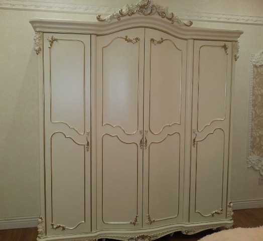 Аристократическая белая мебель Шампань в стиле барокко