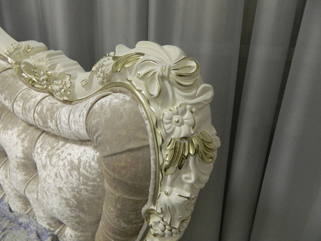 Белая классическая кровать Шампань Белая классическая кровать Шампань