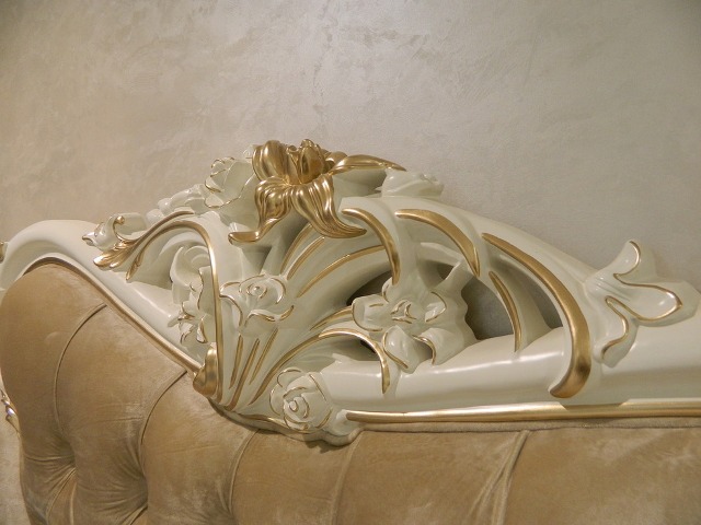 Белая кровать пале Рояль барокко Белая кровать пале Рояль барокко