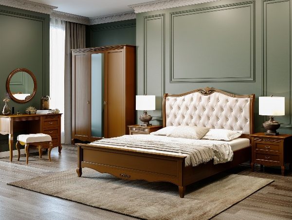 Классическая деревянная спальня Селена