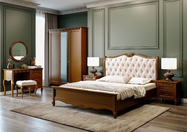 Классическая деревянная спальня Селена Классическая деревянная спальня Селена